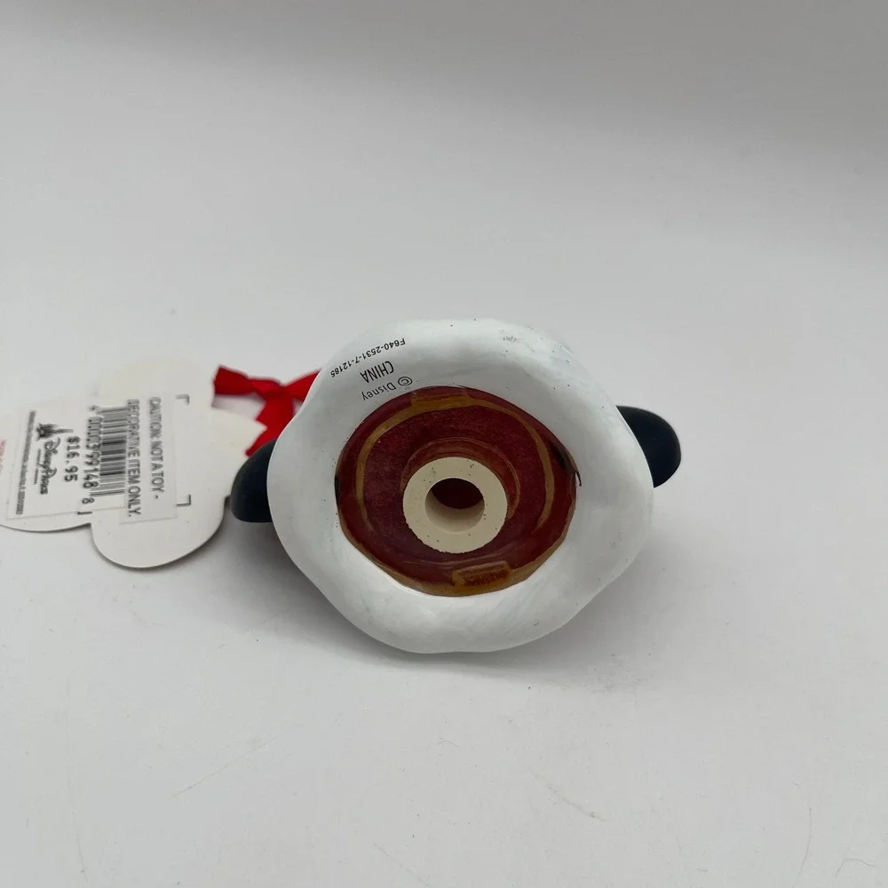 Disney Parks Mickey Mouse Santa Hat Light Cover Christmas Ornament Red Glitter